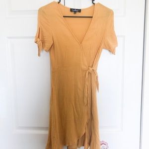Golden Yellow Lulu’s Wrap Dress